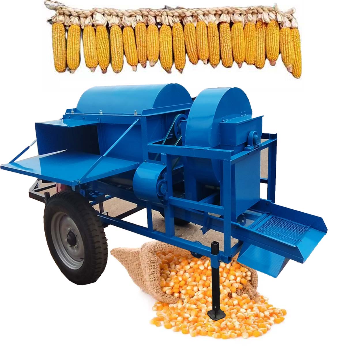 Corn Sheller Machine - Agricultural Machinery Diesel Electric Corn Thresher