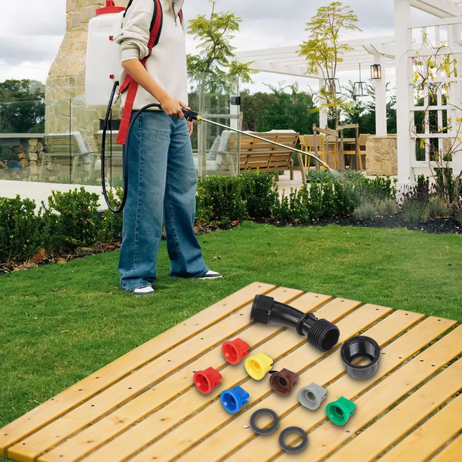 110 Degree Wide Angle Fan Nozz - Crop Sprayer Backpack review and price