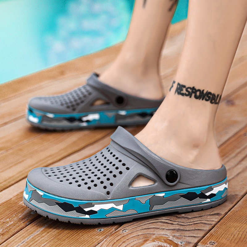 Summer Men Shoes Clogs Slipper - Farming And Agriculture review and price
