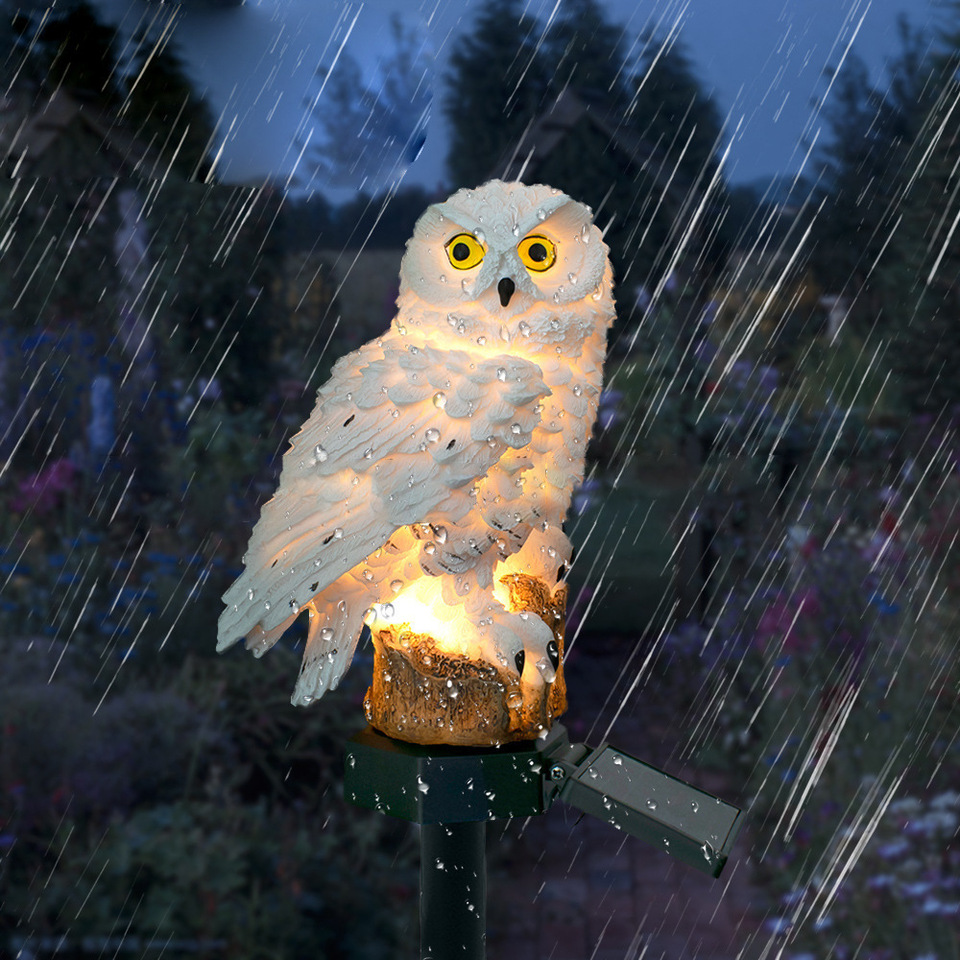 Solar Owl Statue Garden Light  - Farming And Agriculture review and price